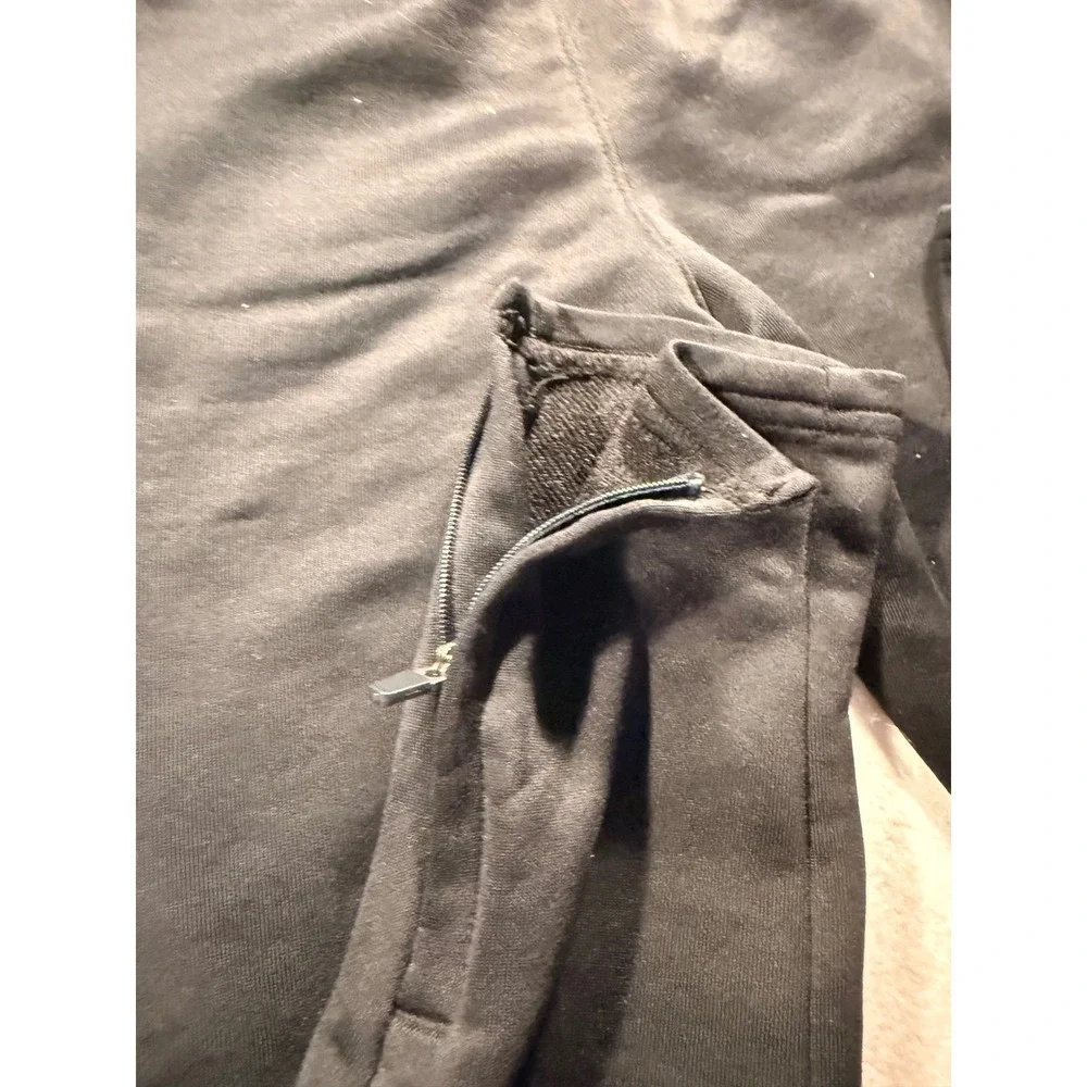 OshKosh Bgosh Boys Black Athletic Jogger Pants Zipper Ankle Size 6 6A